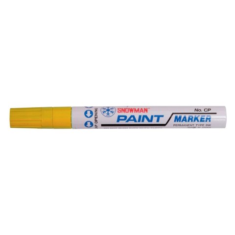 Marker olejowy Snowman gruby żółty żółty 1,5-3,00mm okrągła końcówka Marker olejowy Snowman gruby żółty żółty 1,5-3,00mm okrągła końcówka