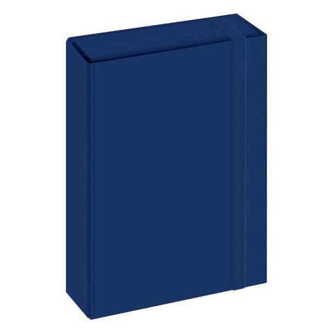 Teczka z szerokim grzbietem na gumkę BOX A4 niebieska A4 niebieska ciemna Interdruk (5902277320339) Teczka z szerokim grzbietem na gumkę BOX A4 niebieska A4 niebieska ciemna Interdruk (5902277320339)