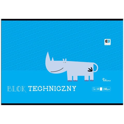 Blok techniczny B&B KIDS A4 białe 240g 10k Interdruk (BLTBB) Blok techniczny B&B KIDS A4 białe 240g 10k Interdruk (BLTBB)