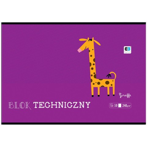 Blok techniczny B&B KIDS A4 białe 240g 10k Interdruk (BLTBB) Blok techniczny B&B KIDS A4 białe 240g 10k Interdruk (BLTBB)