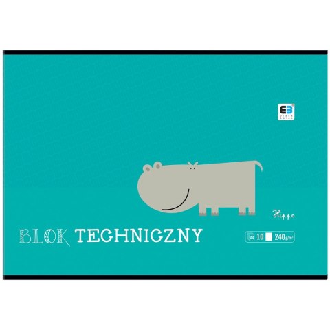 Blok techniczny B&B KIDS A4 białe 240g 10k Interdruk (BLTBB) Blok techniczny B&B KIDS A4 białe 240g 10k Interdruk (BLTBB)