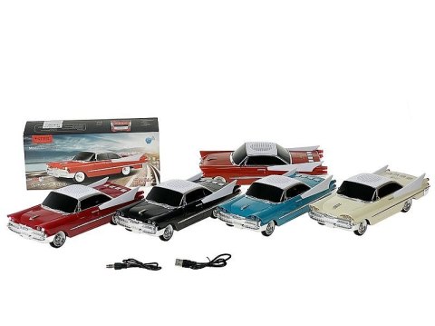 Głośnik Adar metalowy - auto 26x10cm, Bluetooth, z kablem USB, z radiem mix (609938) Głośnik Adar metalowy - auto 26x10cm, Bluetooth, z kablem USB, z radiem mix (609938)