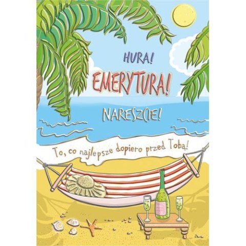 Kartka składana Henry A5 EMERYTURA HAMAK A5 (5907465664516) Kartka składana Henry A5 EMERYTURA HAMAK A5 (5907465664516)