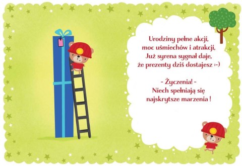 Kartka składana Henry B6 4 straż pożarna B6 (5905701485284) Kartka składana Henry B6 4 straż pożarna B6 (5905701485284)