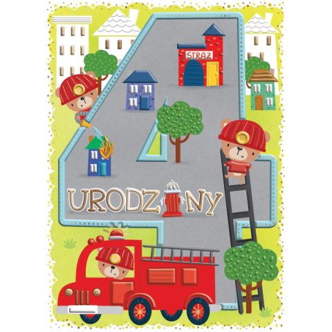 Kartka składana Henry B6 4 straż pożarna B6 (5905701485284) Kartka składana Henry B6 4 straż pożarna B6 (5905701485284)
