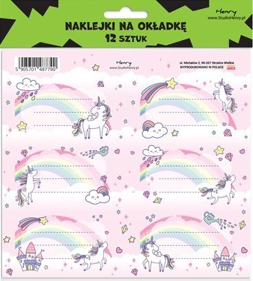 Naklejka na zeszyt Henry 2 Unicorn (5905701487790) Naklejka na zeszyt Henry 2 Unicorn (5905701487790)