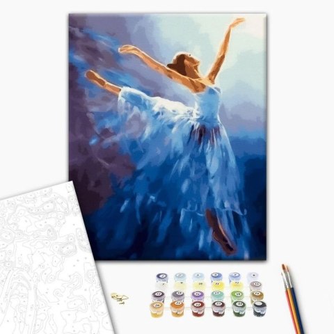 Zestaw kreatywny Brushme Malowanie Po Numerach 40x50 cm Baletnica w powietrzu (BR-BS34829) Zestaw kreatywny Brushme Malowanie Po Numerach 40x50 cm Baletnica w powietrzu (BR-BS34829)