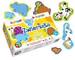 Puzzle Multigra ZWIERZĘTA MAŁE I DUŻE - PUZZLE 12 el.