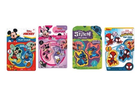 Kreda John 2D Spidey/Stitch/Minnie/Mickey kolor: mix 2 szt (130040588) Kreda John 2D Spidey/Stitch/Minnie/Mickey kolor: mix 2 szt (130040588)
