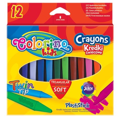 Kredki świecowe Patio Colorino 12 kol. (32667) Kredki świecowe Patio Colorino 12 kol. (32667)