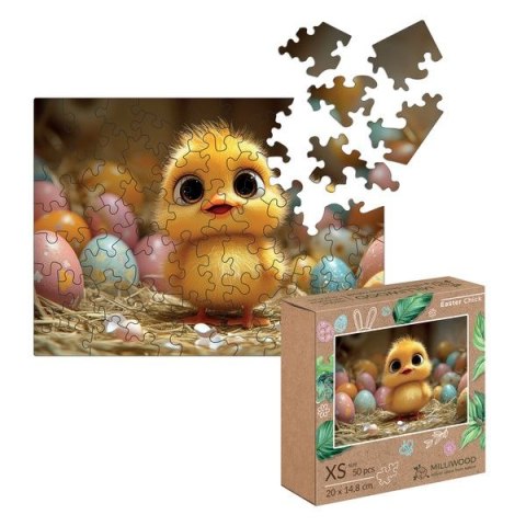 Puzzle Multigra drewniane Wielkanocny kurczaczek 50 el. Puzzle Multigra drewniane Wielkanocny kurczaczek 50 el.