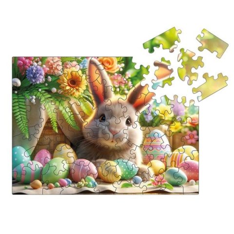 Puzzle Multigra drewniane Wielkanocny zajączek 50 el. Puzzle Multigra drewniane Wielkanocny zajączek 50 el.