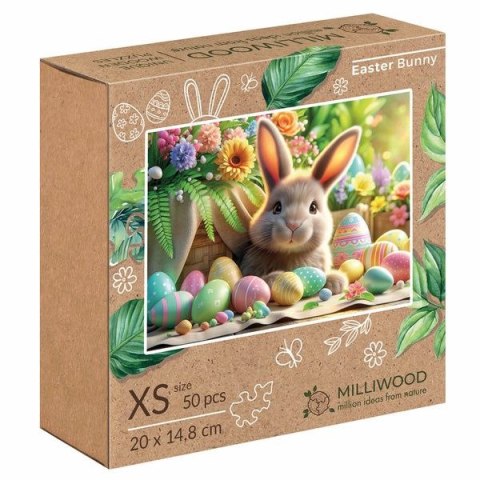Puzzle Multigra drewniane Wielkanocny zajączek 50 el. Puzzle Multigra drewniane Wielkanocny zajączek 50 el.