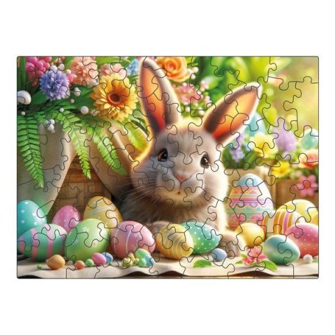 Puzzle Multigra drewniane Wielkanocny zajączek 50 el. Puzzle Multigra drewniane Wielkanocny zajączek 50 el.