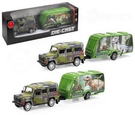 Samochód Norimpex terenowy z przyczepą do transportu dinozaurów (NO-2001122) Samochód Norimpex terenowy z przyczepą do transportu dinozaurów (NO-2001122)