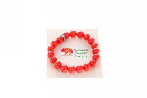 Bransoletka Mol bransoletka perła muszlowa mandaryna 10mm Bransoletka Mol bransoletka perła muszlowa mandaryna 10mm