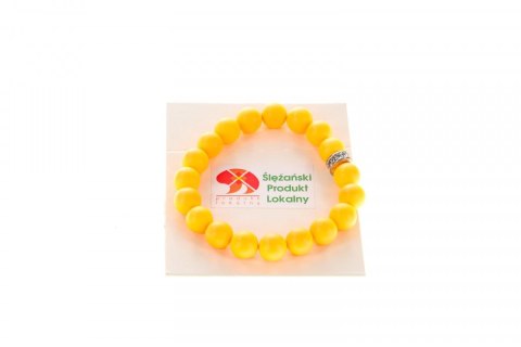Bransoletka Mol bransoletka perła muszlowa pomarańcz 10mm Bransoletka Mol bransoletka perła muszlowa pomarańcz 10mm