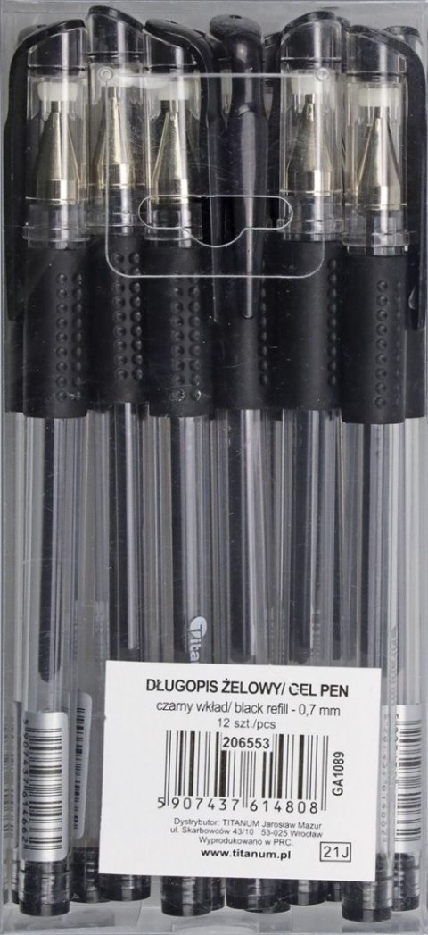 Długopis GA1030 Titanum czarny 0,7mm (GA108900-AC) Długopis GA1030 Titanum czarny 0,7mm (GA108900-AC)