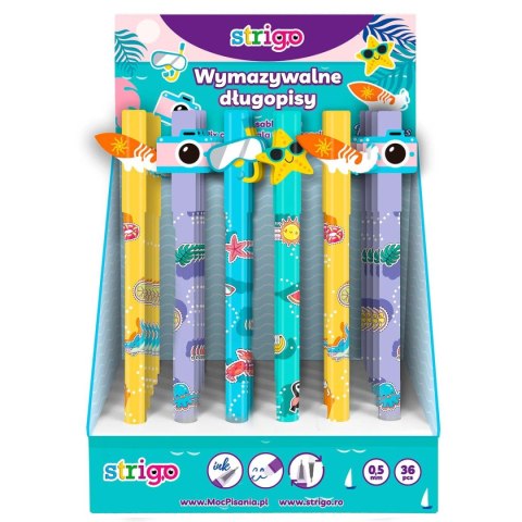 Długopis HOLIDAYS 5902315577589 wkład niebieski 0,5mm Strigo (SSC195)