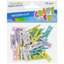 Ozdoba drewniana Craft With Fun Spinacze kolorowe (555402) Ozdoba drewniana Craft With Fun Spinacze kolorowe (555402)