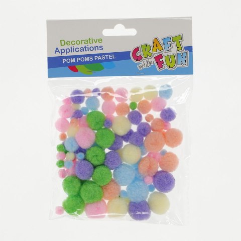 Pompony Craft Fun pompony pastelowe pastelowy (402516) Pompony Craft Fun pompony pastelowe pastelowy (402516)