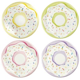 Talerz jednorazowy Arpex pączki papier śr. 180mm 8 szt (D6042F)