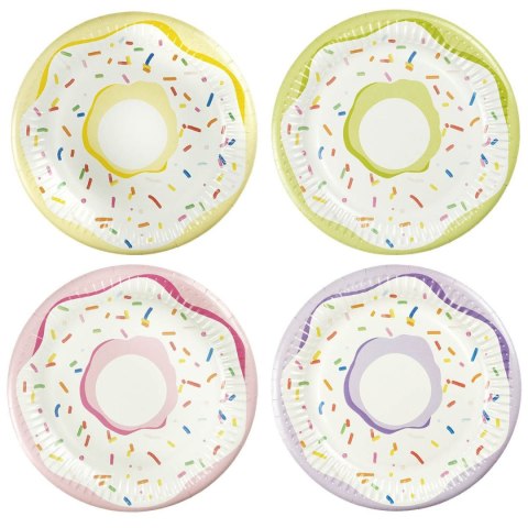 Talerz jednorazowy Arpex pączki papier śr. 180mm 8 szt (D6042F) Talerz jednorazowy Arpex pączki papier śr. 180mm 8 szt (D6042F)