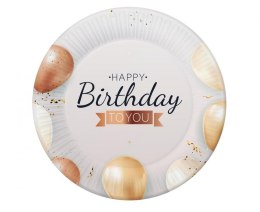 Talerz jednorazowy Godan Happy Birthday papier śr. 180mm 6 szt (PG-TAHB)