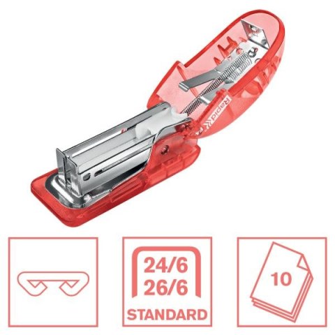 Zszywacz Rapid Colour Breeze F4 koralowy 10k (5001531) Zszywacz Rapid Colour Breeze F4 koralowy 10k (5001531)
