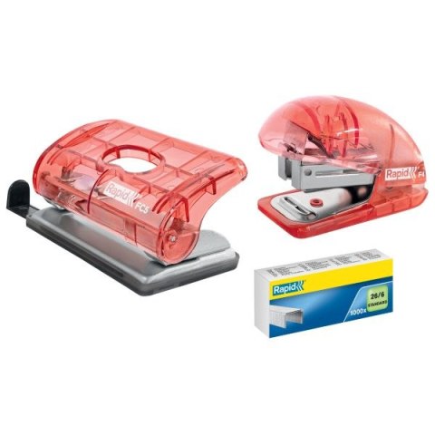 Zszywacz Rapid Colour Breeze F4 koralowy 10k (5001531) Zszywacz Rapid Colour Breeze F4 koralowy 10k (5001531)