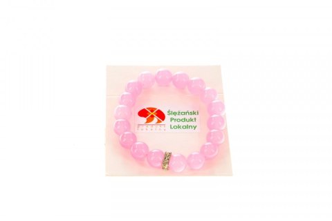 Bransoletka bransoletka jadeit górski różowy 10 Mol Bransoletka bransoletka jadeit górski różowy 10 Mol