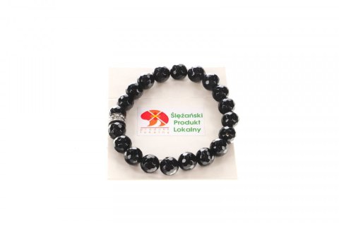 Bransoletka Mol bransoletka onyks fasetowany 10mm Bransoletka Mol bransoletka onyks fasetowany 10mm