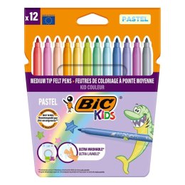 Flamaster Bic Kids pastelowe 12 kol. (520084)
