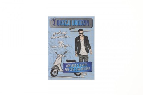 Kartka składana Ev-corp Comic Urodzinowy dla chłopaka B6 (STKC-009) Kartka składana Ev-corp Comic Urodzinowy dla chłopaka B6 (STKC-009)