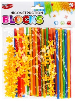Klocki konstrukcyjne Mega Creative słomki 108 elementów (474340)