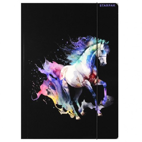 Teczka kartonowa na gumkę Horses A4 mix Starpak (559714) Teczka kartonowa na gumkę Horses A4 mix Starpak (559714)