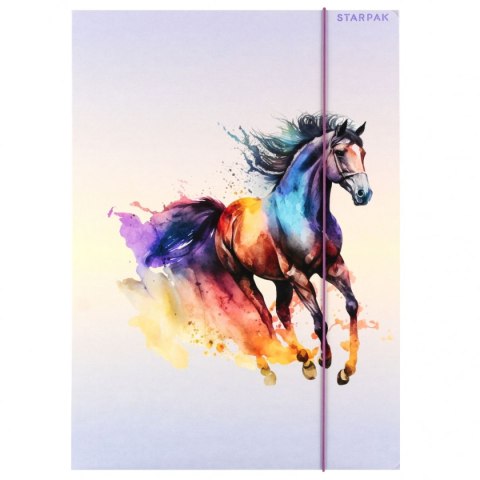 Teczka kartonowa na gumkę Horses A4 mix Starpak (559714) Teczka kartonowa na gumkę Horses A4 mix Starpak (559714)