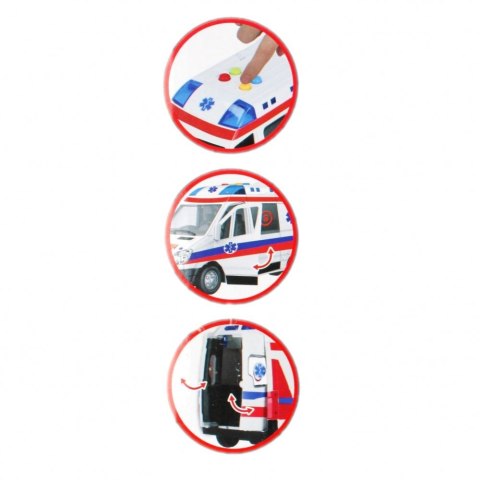 Ambulans Mega Creative 26cm światło i dźwięk (522124) Ambulans Mega Creative 26cm światło i dźwięk (522124)