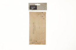 Kartka składana Argo zestaw voucher+koperta, Ginkgo, 5szt. DL [mm:] 99x210 (28#199)