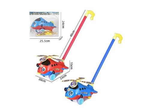 Pchacz Bigtoys samolot 2 kolory (BTOCZ1239) Pchacz Bigtoys samolot 2 kolory (BTOCZ1239)