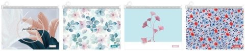 Teczka plastikowa na suwak flower A4 mix Beniamin Teczka plastikowa na suwak flower A4 mix Beniamin