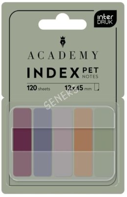 Zakładki indeksujące Interdruk ACADEMY PET SMART 120k [mm:] 120x450 (W PODAJNIKU)
