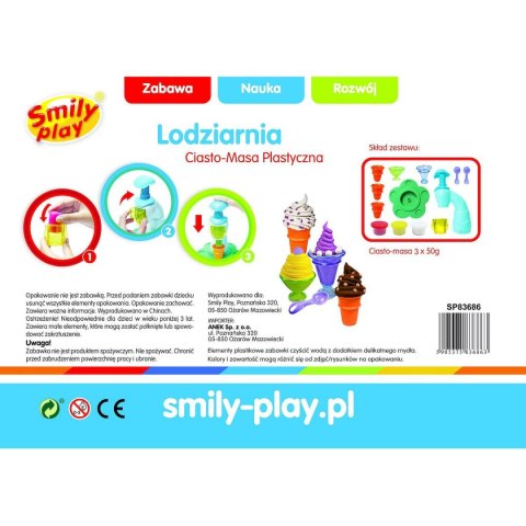 Zestaw kreatywny Ciasto-masa lodziarnia Smily Play (SP83686) Zestaw kreatywny Ciasto-masa lodziarnia Smily Play (SP83686)