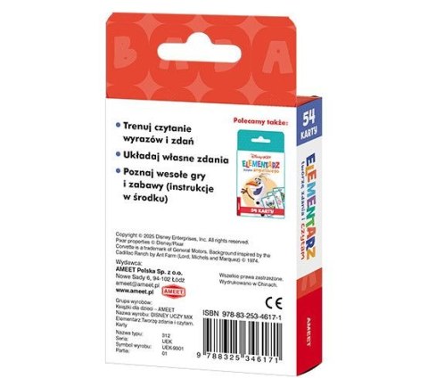 Książeczka edukacyjna Disney Uczy. Tworzę zdania i czytam. Karty Ameet (UEK 9301) Książeczka edukacyjna Disney Uczy. Tworzę zdania i czytam. Karty Ameet (UEK 9301)