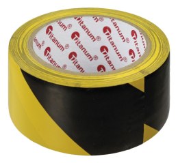 Taśma specjalnego przeznaczenia Titanum ostrzegawcza 48x20 [mm x m] czarno-żółta