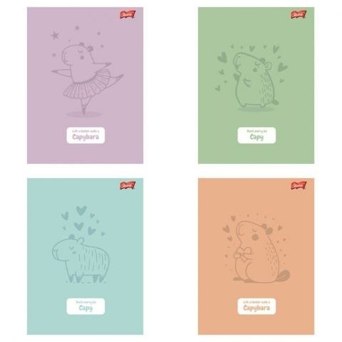 Zeszyt Unipap Capybara A5 32k. 70g linia kolor