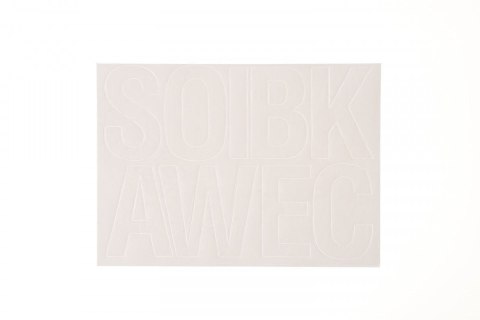 Litery samoprzylepne biały Farro Litery samoprzylepne biały Farro