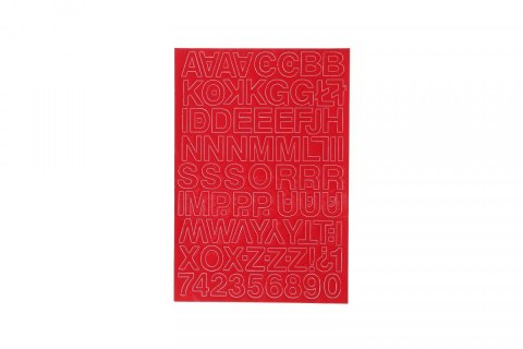 Litery samoprzylepne czerwony Farro Litery samoprzylepne czerwony Farro