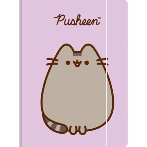 Teczka kartonowa na gumkę Pusheen A4 fioletowy 300g Unipap Teczka kartonowa na gumkę Pusheen A4 fioletowy 300g Unipap