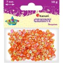 Cekiny Titanum Craft-Fun Series Okrągłe perłowe pomarańczowe